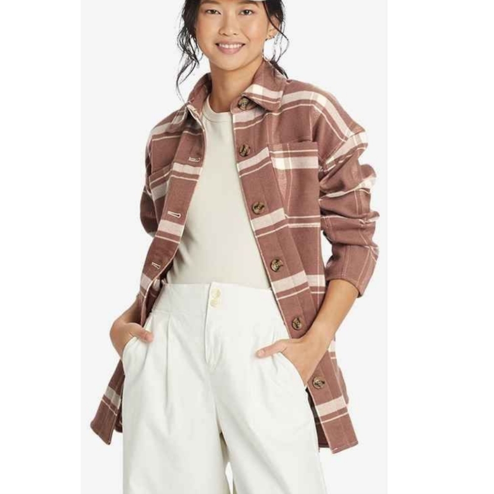 Brown Belted Shacket